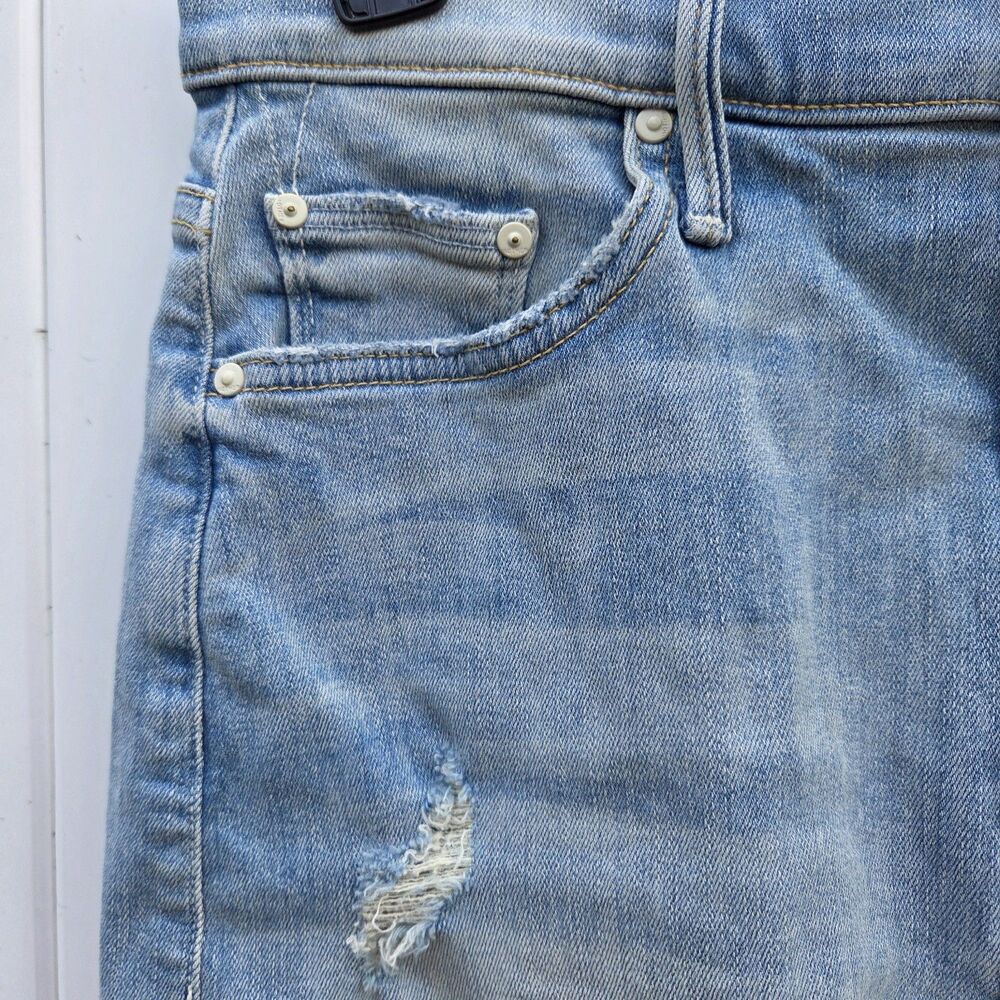Mother Sacred Mini Fray Denim Skirt Written In The Sand Women’s Size 26 - Picture 2 of 11